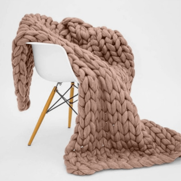 Plaid Grosse Maille Beige | Univers Plaid