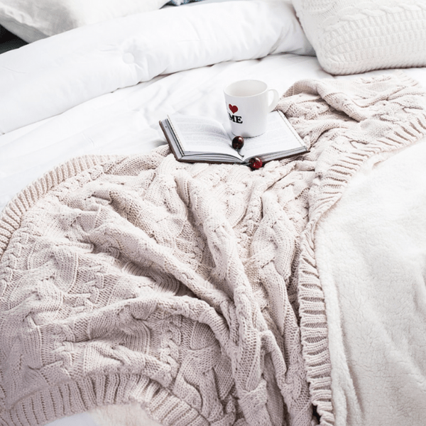 Plaid Polaire Beige | Univers Plaid