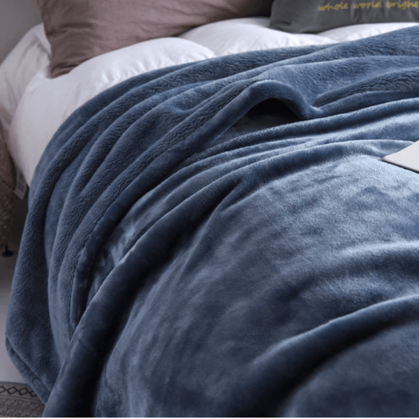 Plaid Polaire Luxueux Bleu | Univers Plaid