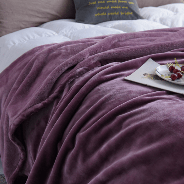 Plaid Polaire Luxueux Violet | Univers Plaid