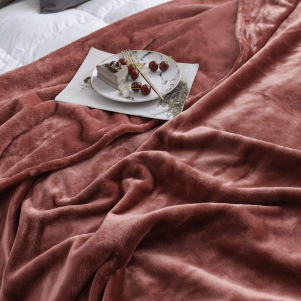 Plaid Polaire Luxueux Marron | Univers Plaid