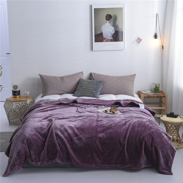 Plaid Polaire Luxueux Violet | Univers Plaid