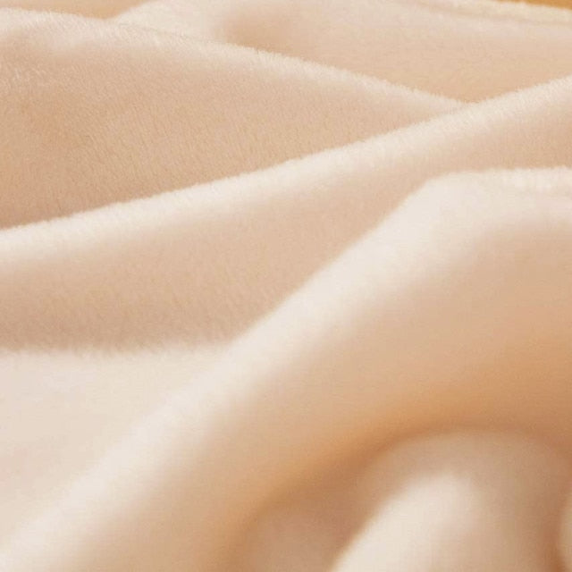 Couverture Plaid Polaire Beige | Univers Plaid