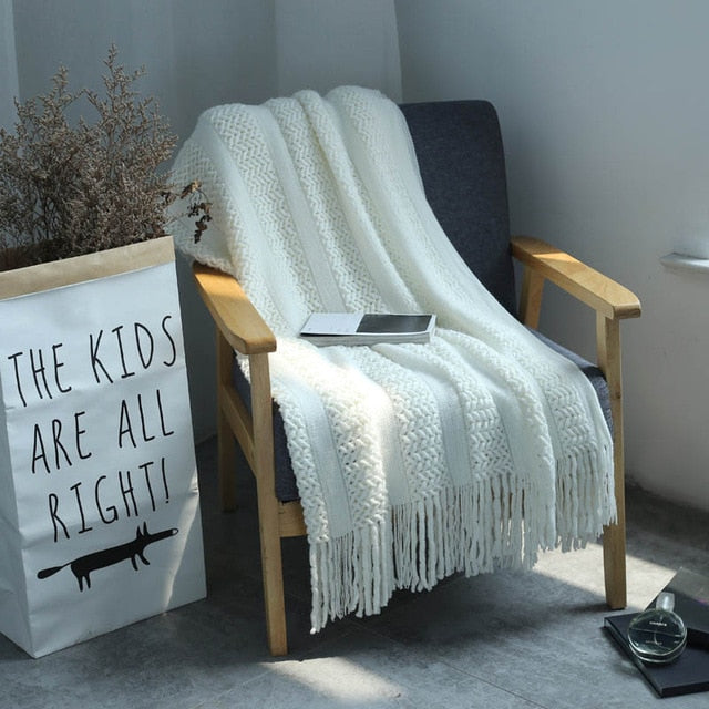Plaid Laine Blanc | Univers Plaid